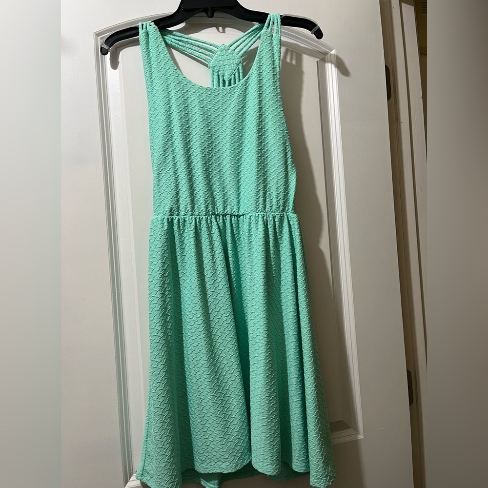 Maurices Green Halter A-Line Sundress